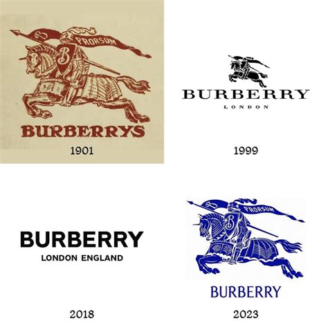 burberry before rebranding|Burberry old and new logo.